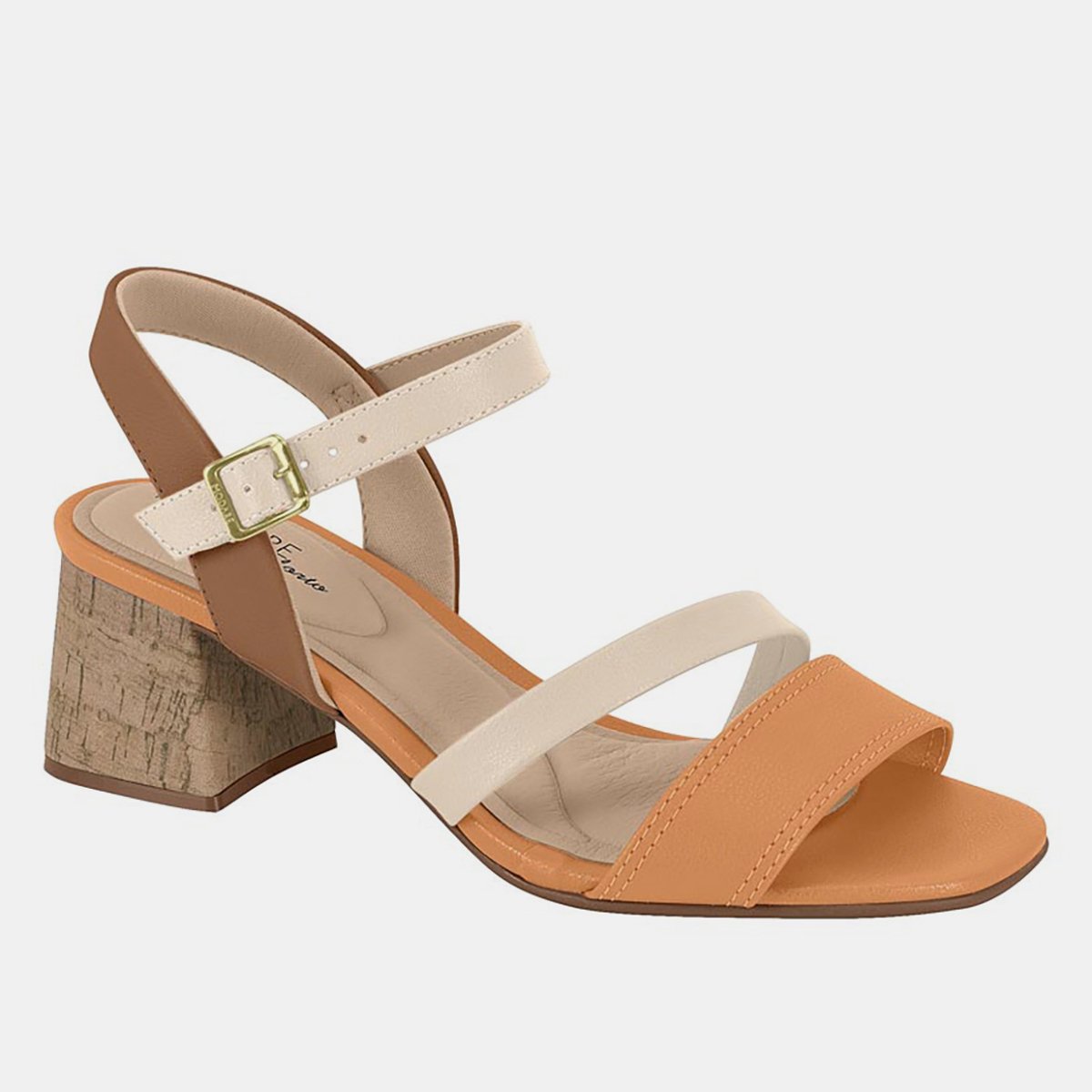Sandália Modare Tricolor Salto Médio Feminina - Laranja é ruim? Sandália Modare Tricolor Salto Médio Feminina - Laranja é boa?