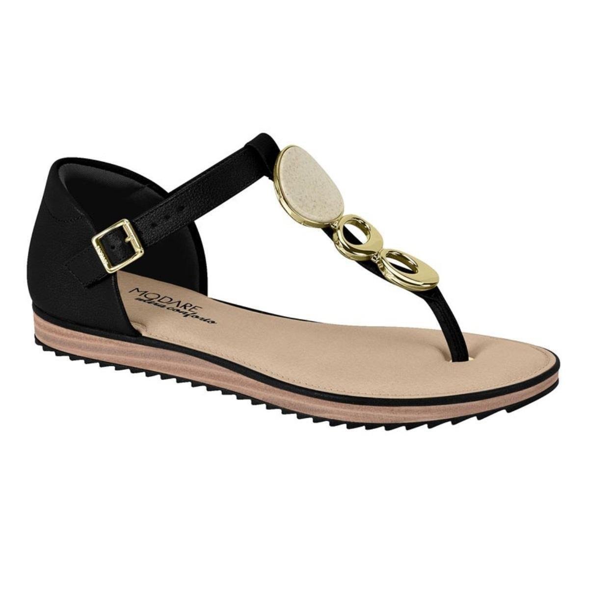 Menor preço em Sandália Modare Ultra Conforto Calcanhar Fechado Feminina - Bege