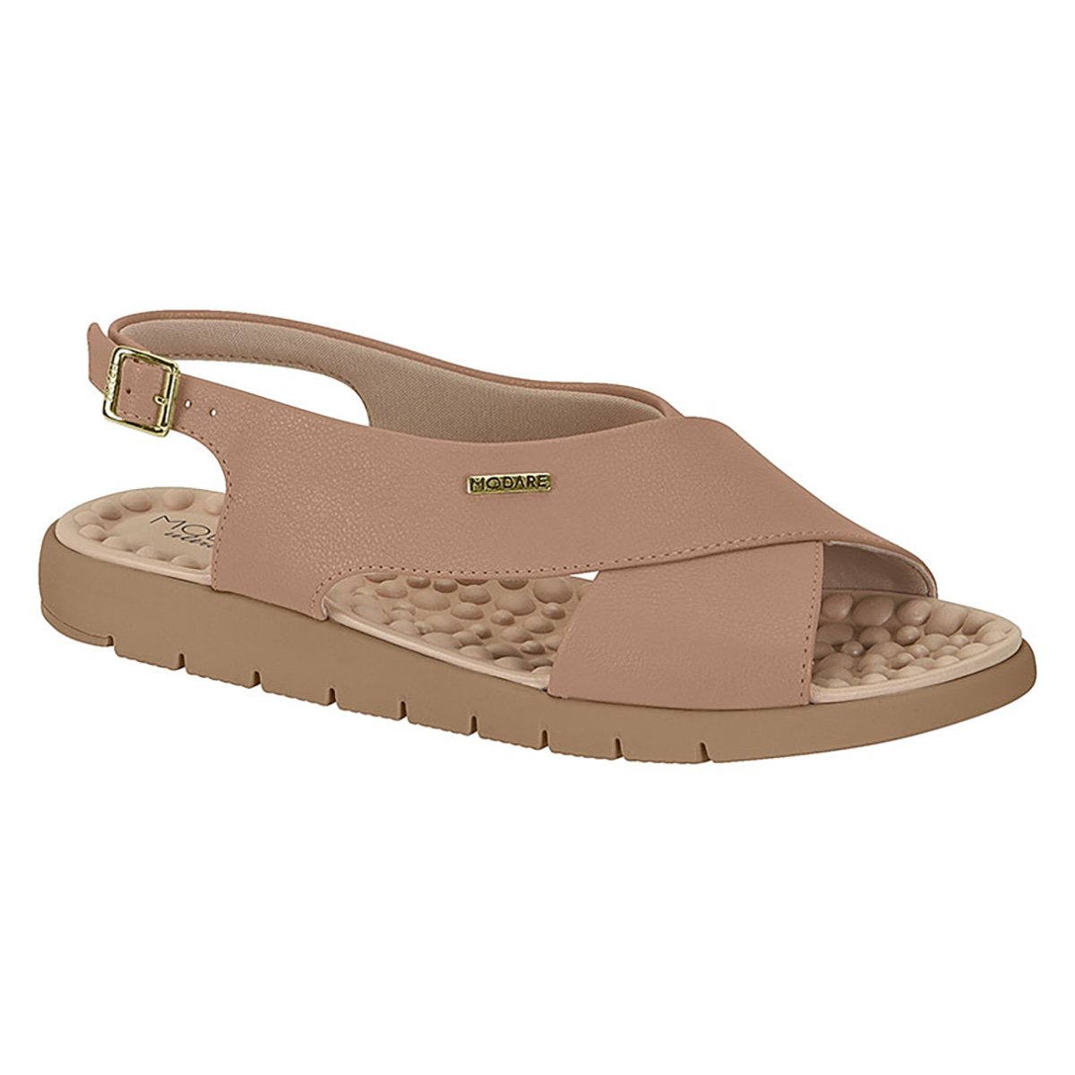 Sandália Modare Ultraconforto Flatform Feminina - Nude Menor preço em Sandália Modare Ultraconforto Flatform Feminina - Nude