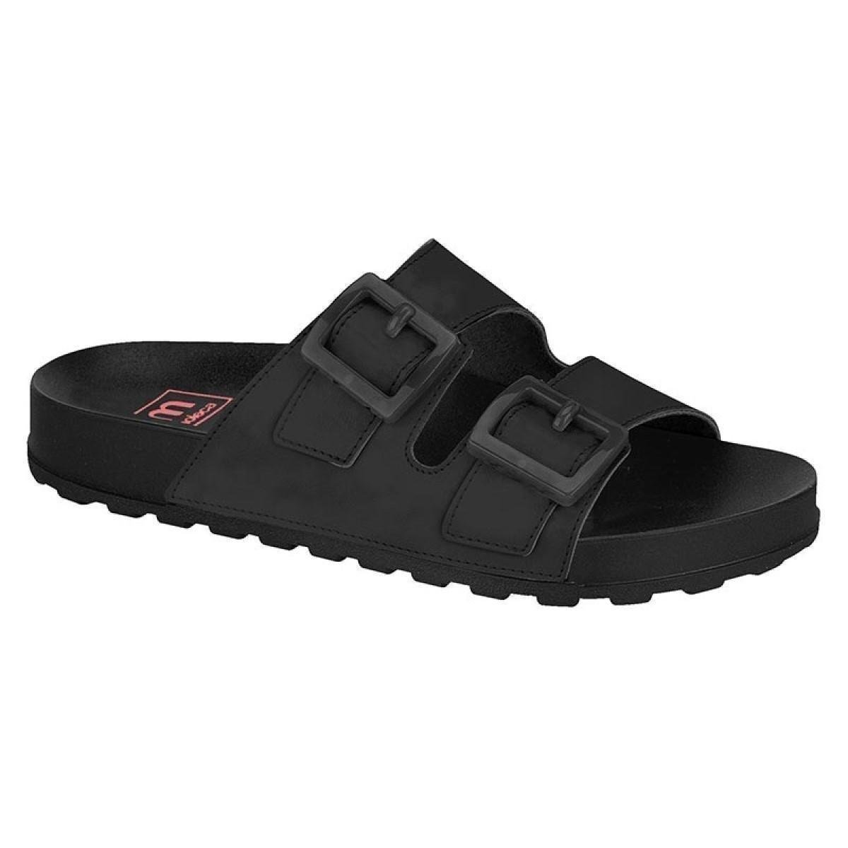 Sandália Moleca Birken Feminina Preta - Preto Menor preço em Sandália Moleca Birken Feminina Preta - Preto