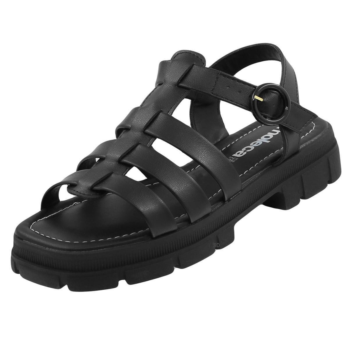 Sandália Moleca Feminina Fisherman Tratorada Menor preço em Sandália Moleca Feminina Fisherman Tratorada