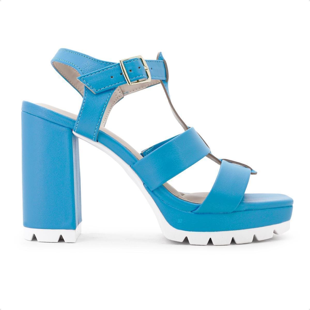 Sandália Moleca Plataforma Tiras Feminino Menor preço em Sandália Moleca Plataforma Tiras Feminino