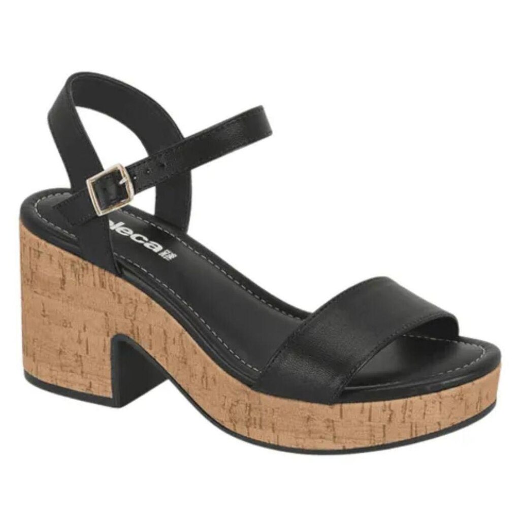 Sandalia Moleca Preto Natural Feminino Original 5549.102