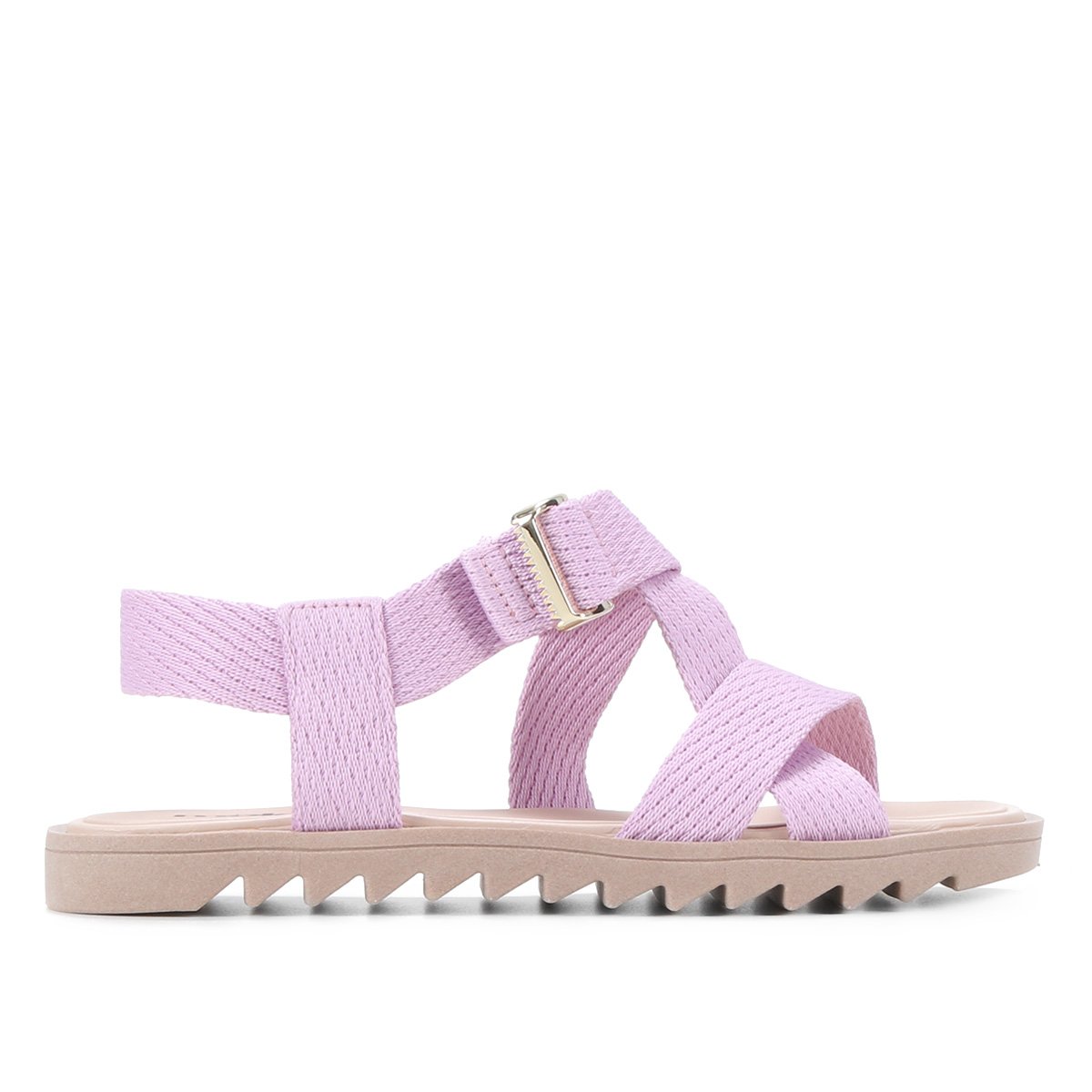 Menor preço em Sandália Moleca Tiras Cruzadas Feminina - Lilás