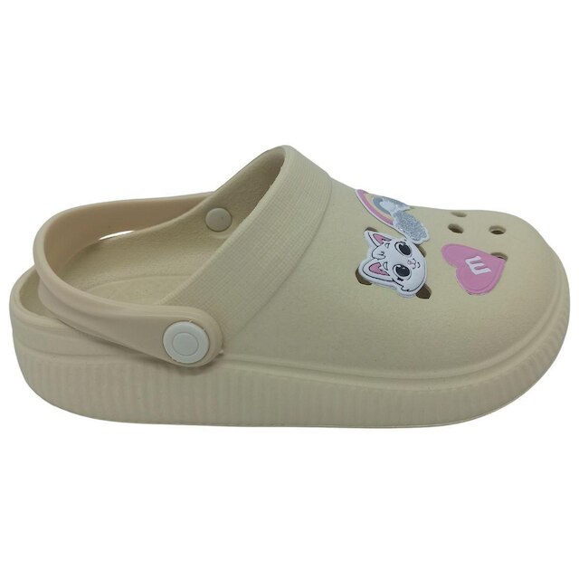 Sandália Molekinha Infantil Menina EVA/PVC com Bottons Fixos