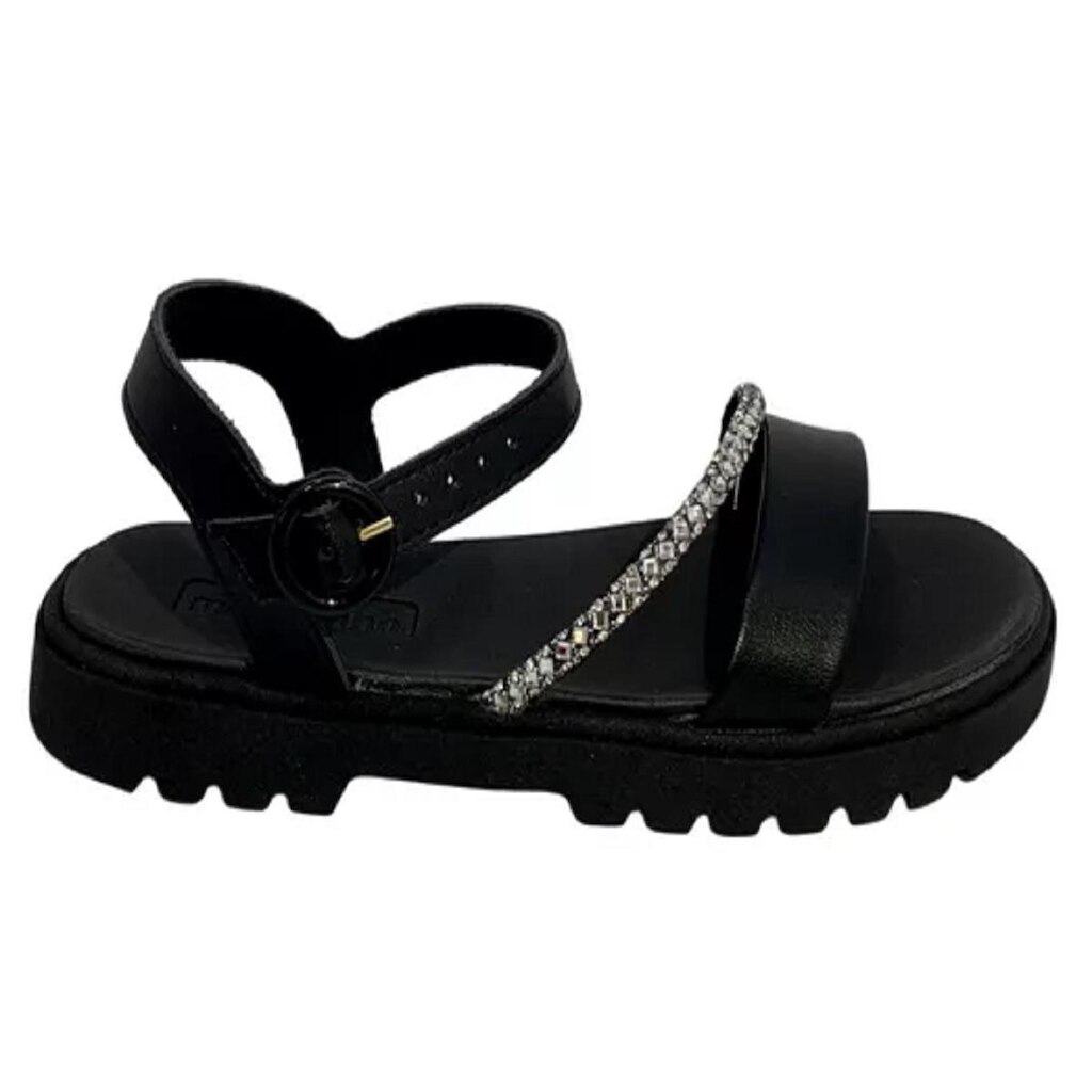 Sandália MolekinhaTratorada Infantil Menina Strass Cristal