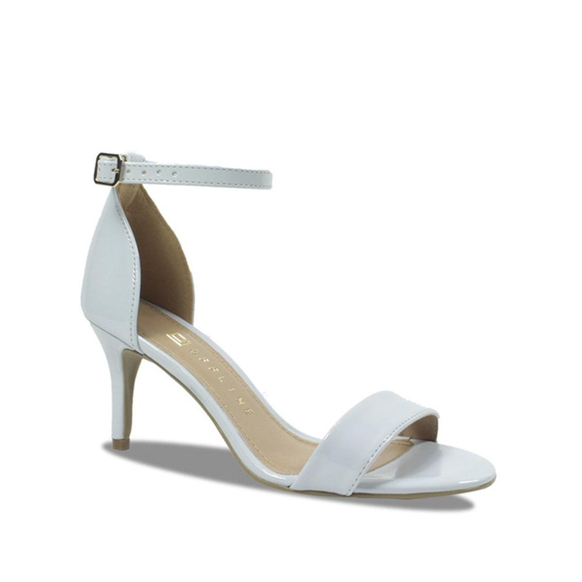 Sandália Offline Verniz Tornozeleira - Azul Claro | Zattini