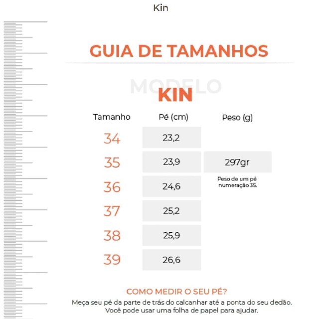 Sandália Ortopédica Kin Babuche Clog Indicado Alta Absorção de Impacto