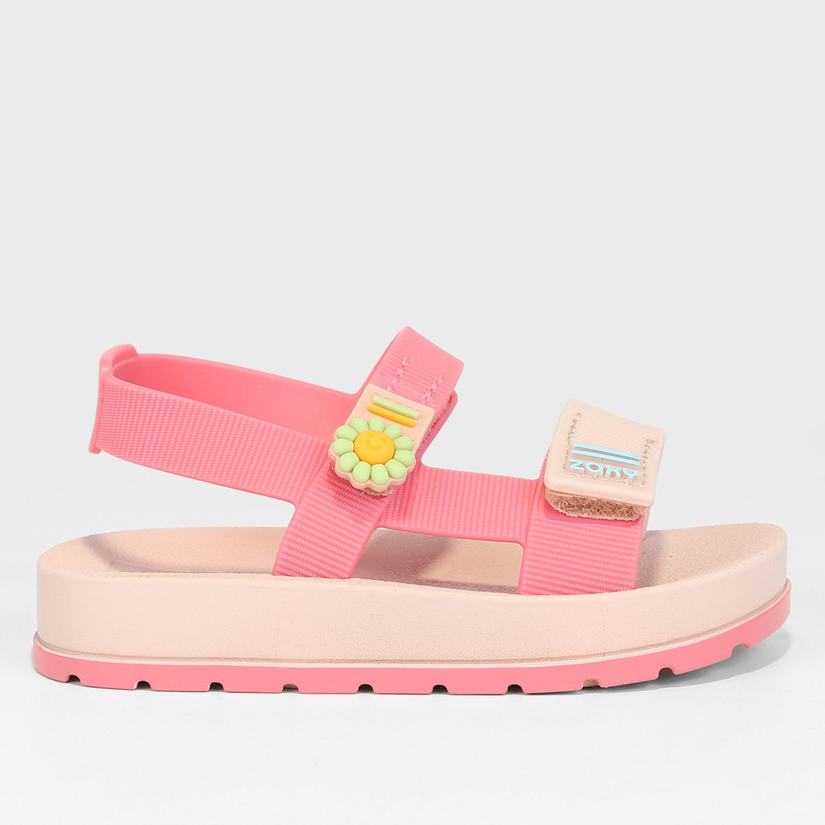 Sandália Papete Bebê Grendene Zaxynina Confete Menina - Nude Menor preço em Sandália Papete Bebê Grendene Zaxynina Confete Menina - Nude