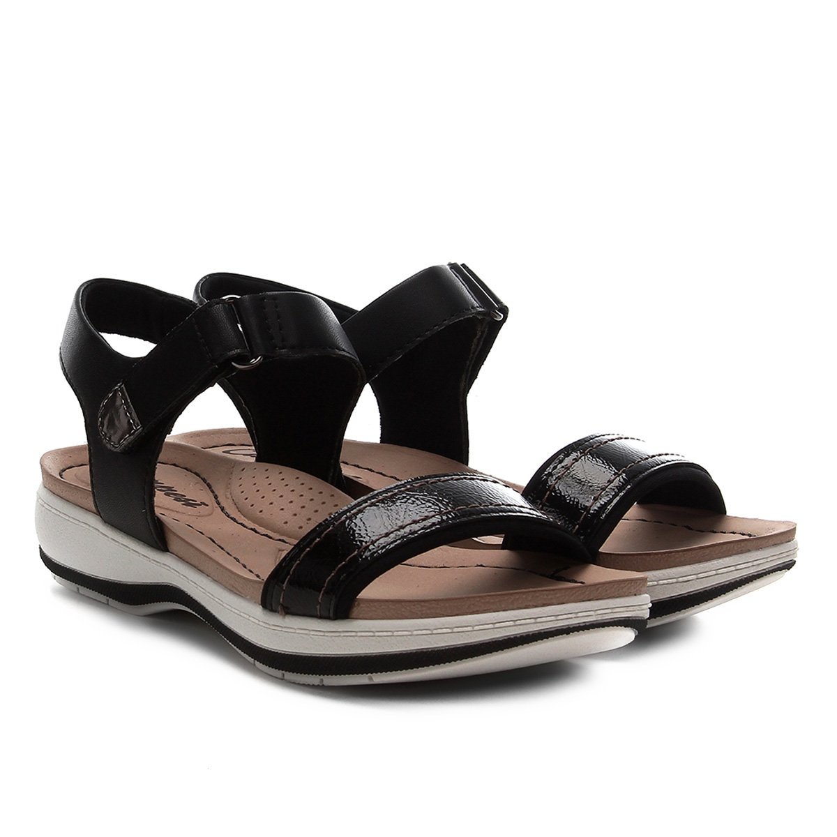 sandalia tipo papete feminina