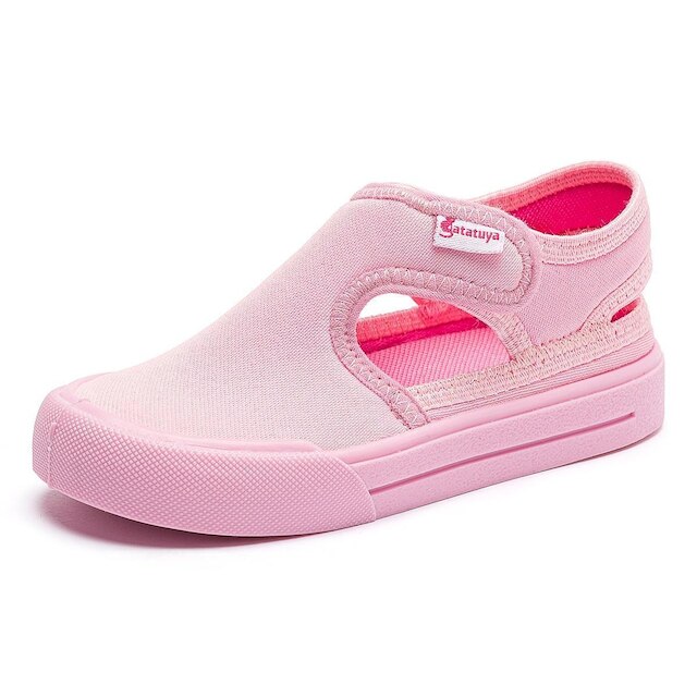 Sandália Papete Esportiva Calce Fácil Menina Infantil Antiderrapante Verão Leve Rosa Mz Shoes