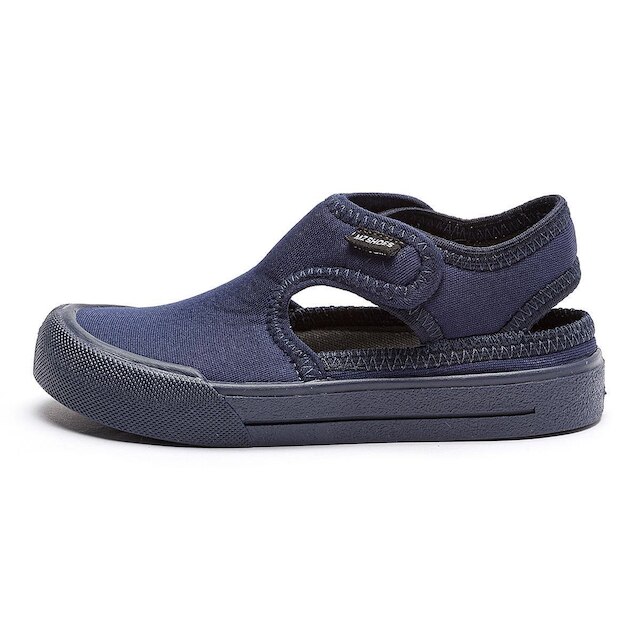 Sandália Papete Esportiva Calce Fácil Menino Infantil Antiderrapante Verão Leve Marinho Mz Shoes