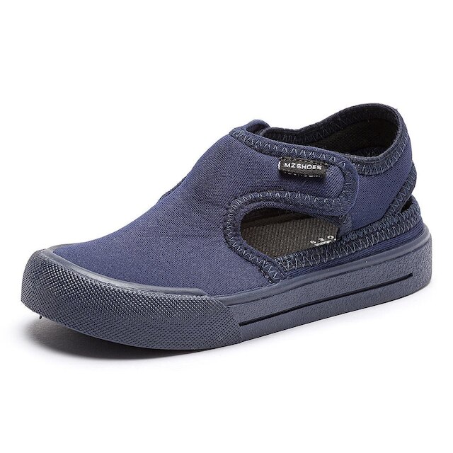 Sandália Papete Esportiva Calce Fácil Menino Infantil Antiderrapante Verão Leve Marinho Mz Shoes