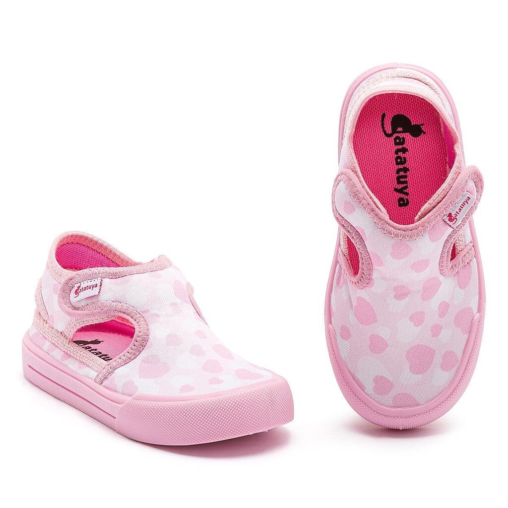 Sandália Papete Esportiva Menina Infantil Antiderrapante Casual Leve Respirável Rosa Coração Mzkid