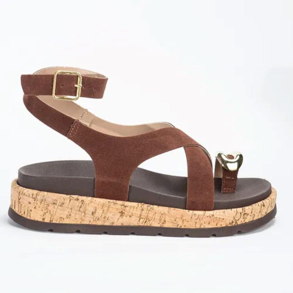 Sandália Papete Feminina Flatform Confortável Moda Blogueira