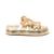 Sandalia Papete Feminina Lancamento Cobra Flatform Pedraria Dourada - Dourado