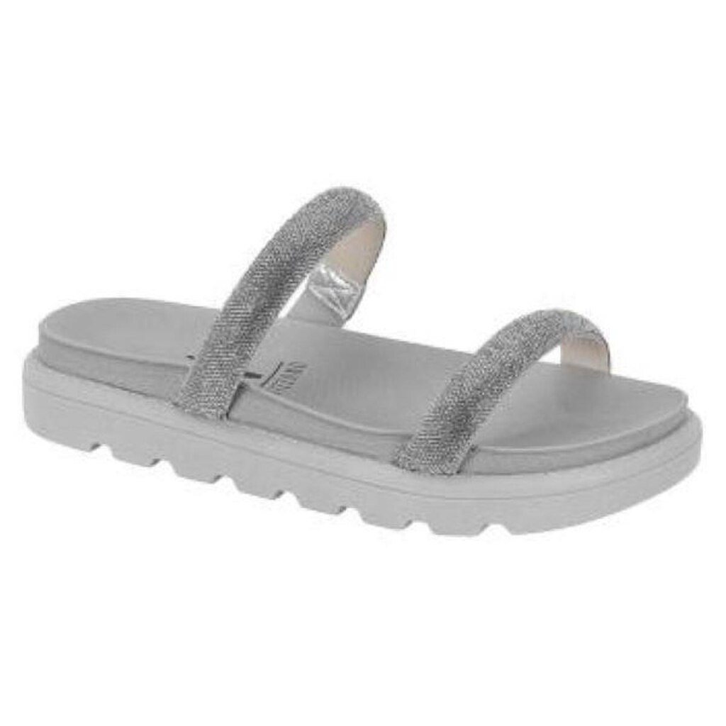 Sandalia Papete Feminina Vizzano Duas Tiras Com Strass