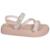 Sandália Papete Infantil Luelua Cristal Menina 136000-111 - Rosa