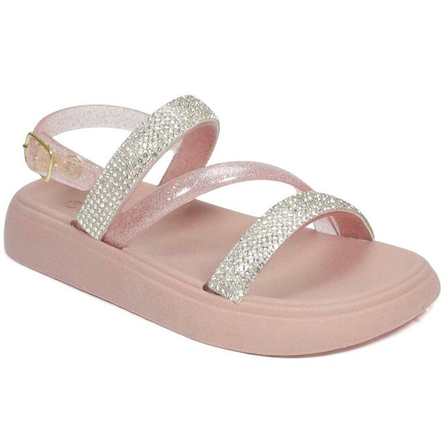 Sandália Papete Infantil Luelua Cristal Menina 136000-111