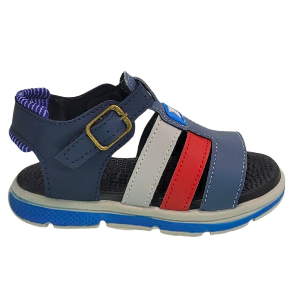 Sandália Papete Infantil Masculina Anatômica Menino Fivela Percatinha Escolar Chinelo Crianças