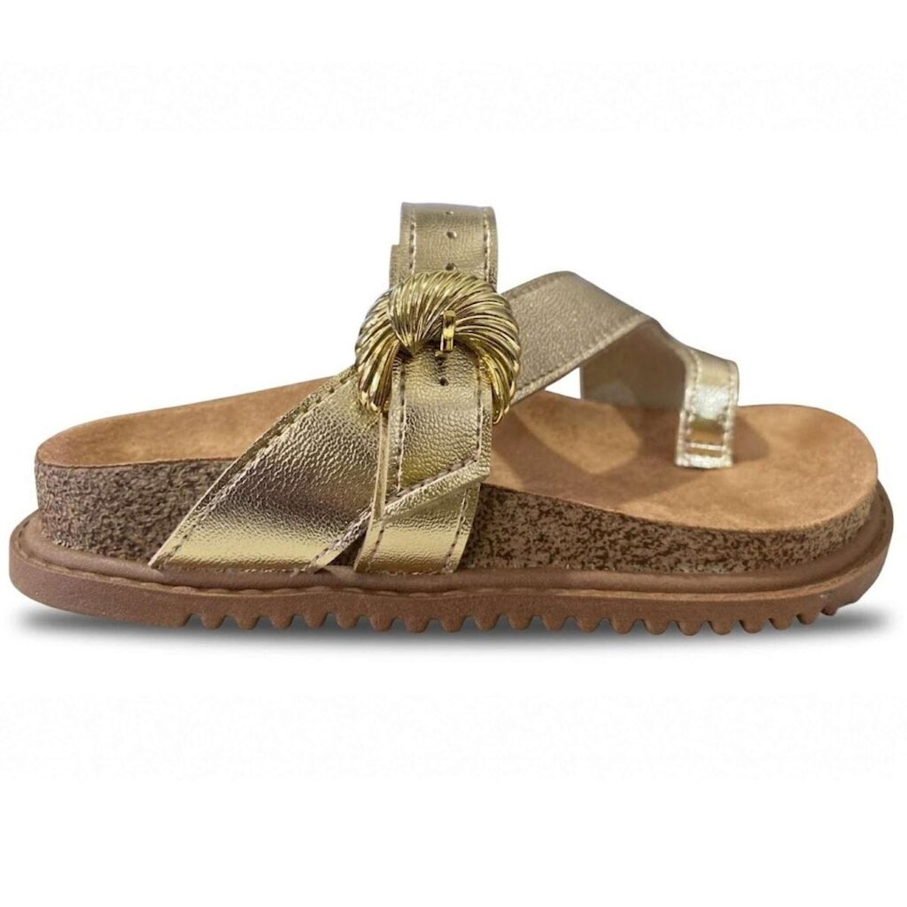 Sandália Papete Infantil Molekinha Soft Gold Brilho para Menina ? Conforto e Estilo em Cada Passo