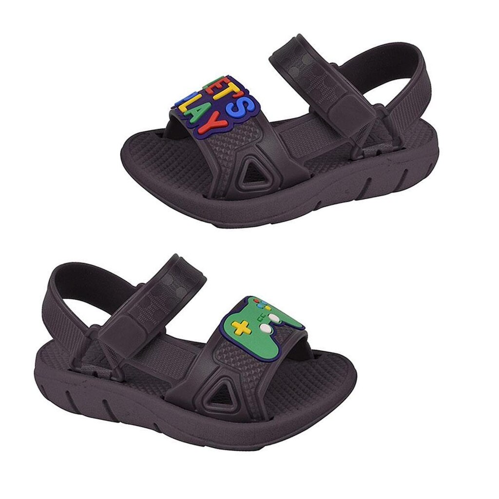 Sandália Papete Infantil Preto Luelua 50507-07