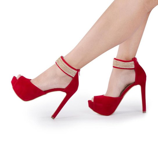 Sandalia Vermelha Sandalia Beira Rio Meia Pata Sandalia Meia Pata Ankle Boot Vermelha 37 Beira Rio Bom Esta