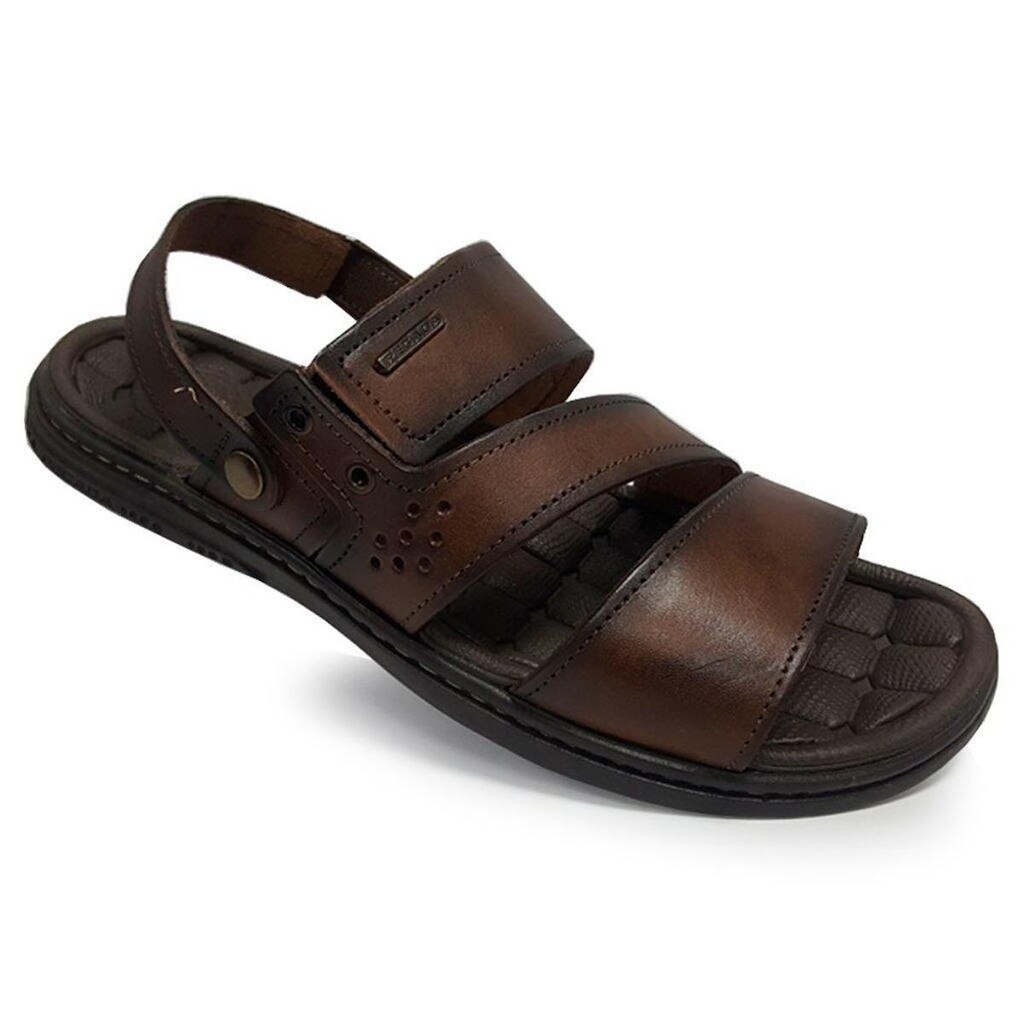 Sandália Pegada Masculina Em Couro 131224 37/45
