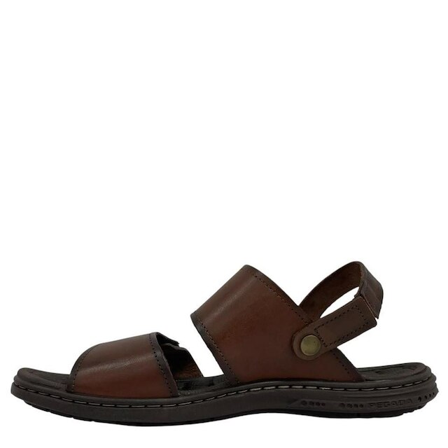 Sandália Pegada Masculino Casual Amortech Couro