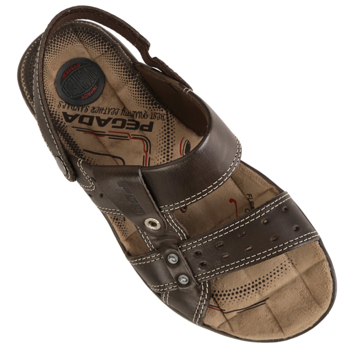 sandália pegada tira lateral