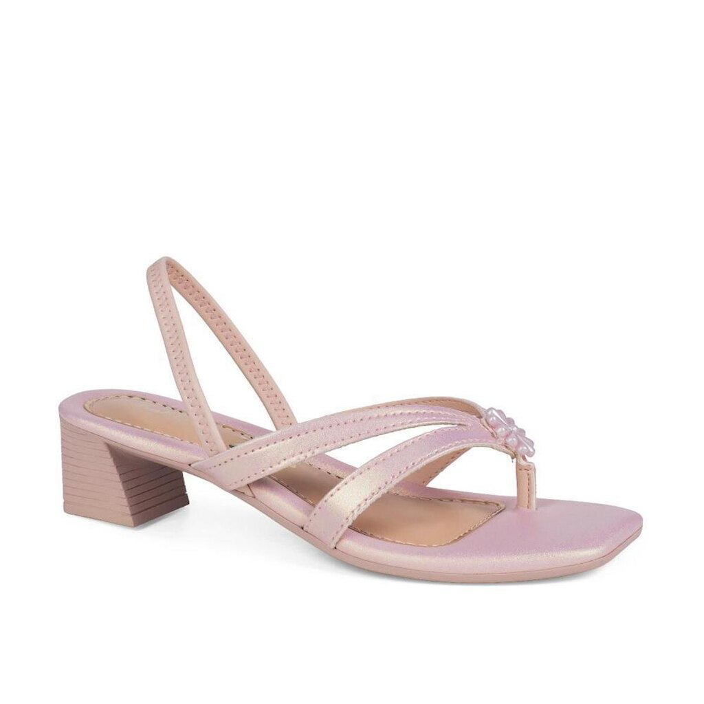Sandália Pink Cats Infantil de Salto Bloco V6693