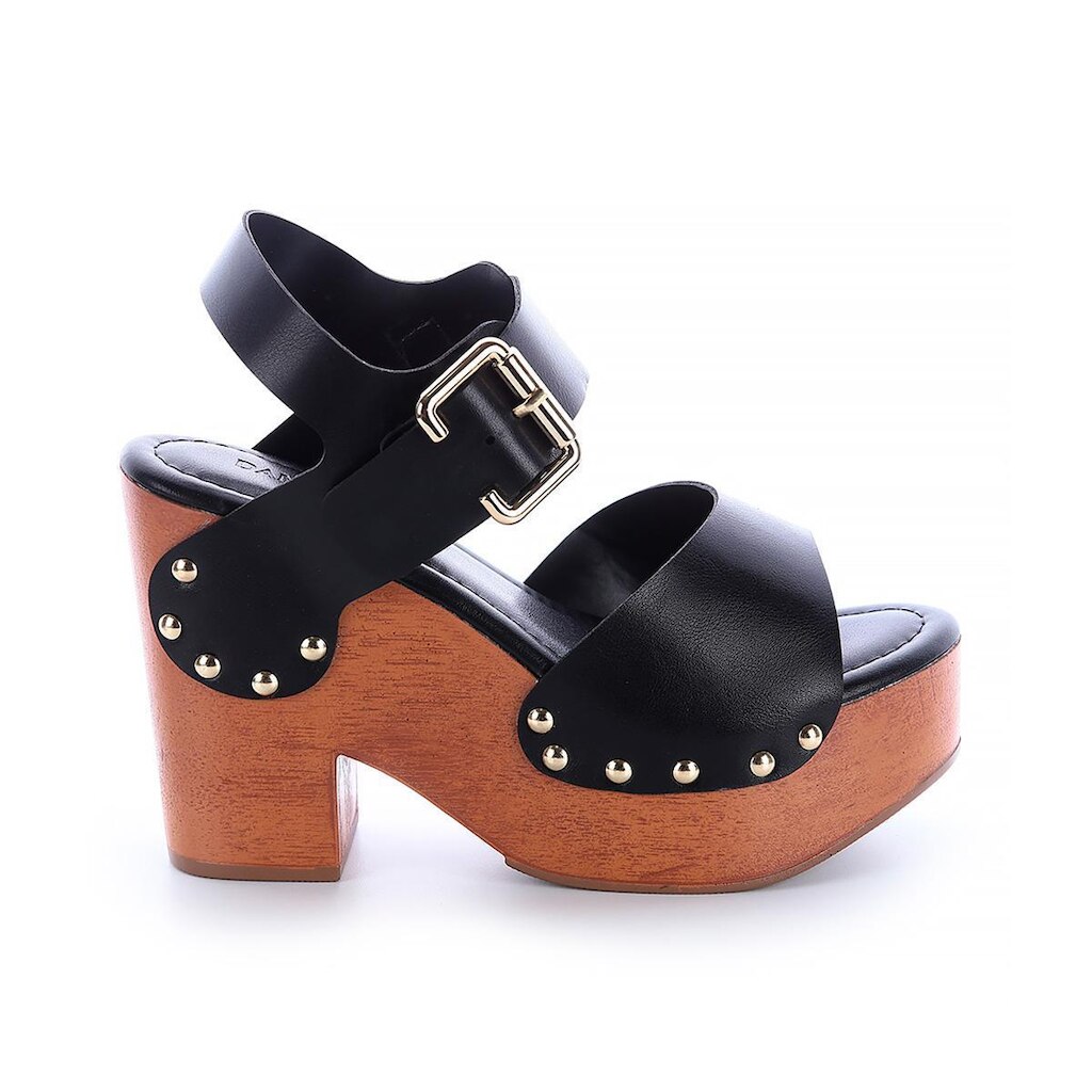 Sandália Plataforma Boho Chloe Preto