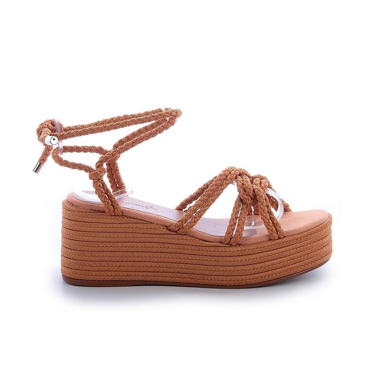 Sandalia Uza Shoes Corda Color Compre Online Zattini