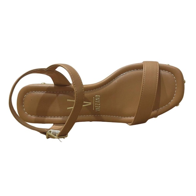 Sandália Plataforma de Salto Bloco Feminino Vizzano 6541.200 Marrom