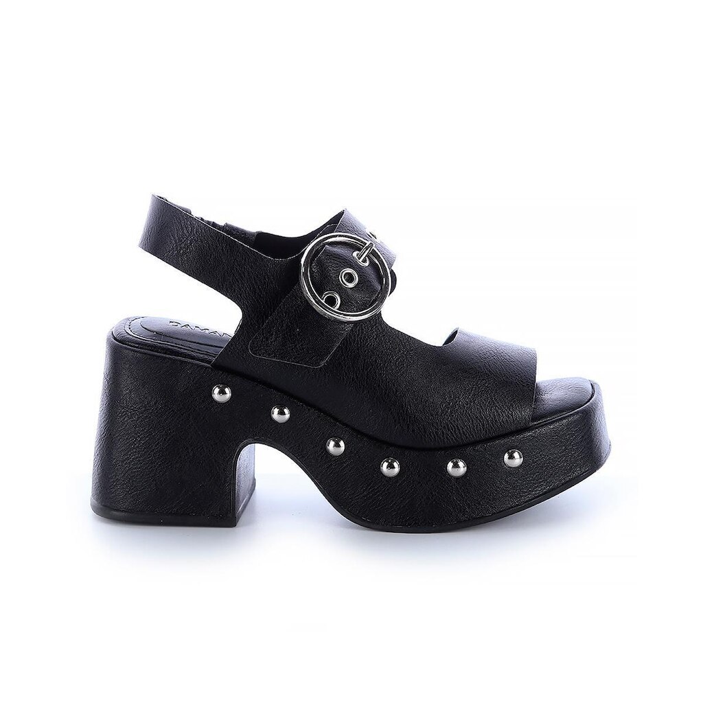 Sandália Plataforma Rocker Chic Preto