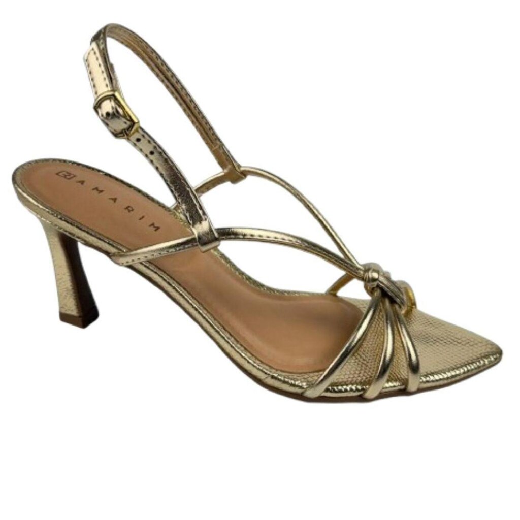 Sandalia Ramarim Ouro Feminino Original 26-25204