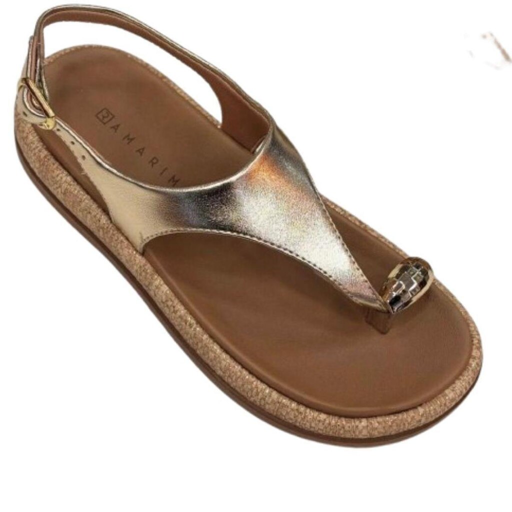 Sandalia Ramarim Ouro Feminino Original 26-55202