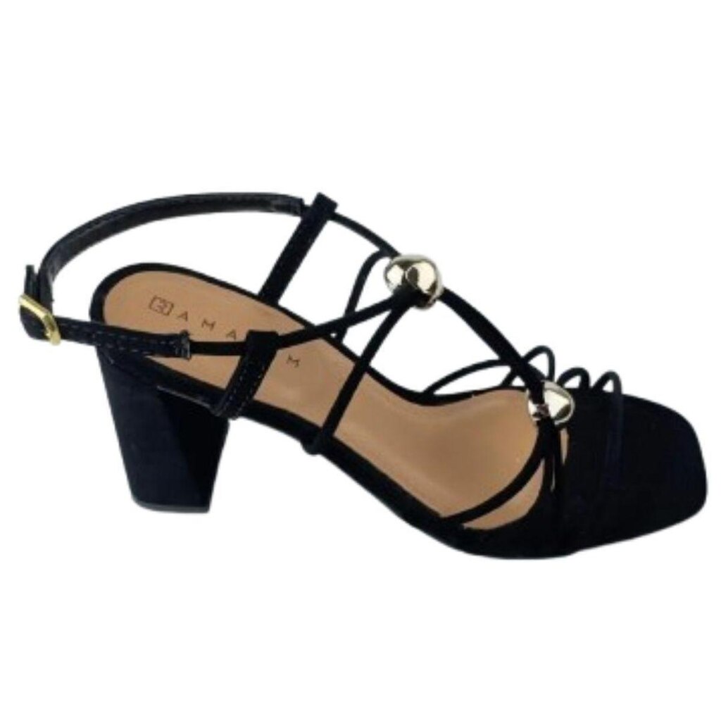 Sandalia Ramarim Preto Feminino Original 26-41202