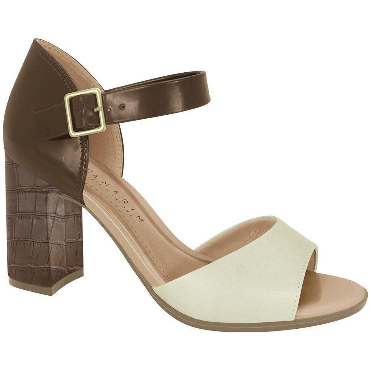 sandália ramarim salto grosso