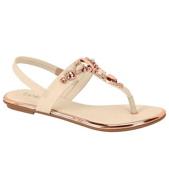 Sandália Rasteira Beira Rio Conforto 8367 631 33/41 Zattini