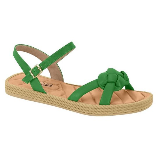 Sandália Rasteira Beira Rio Conforto Napa Zattini