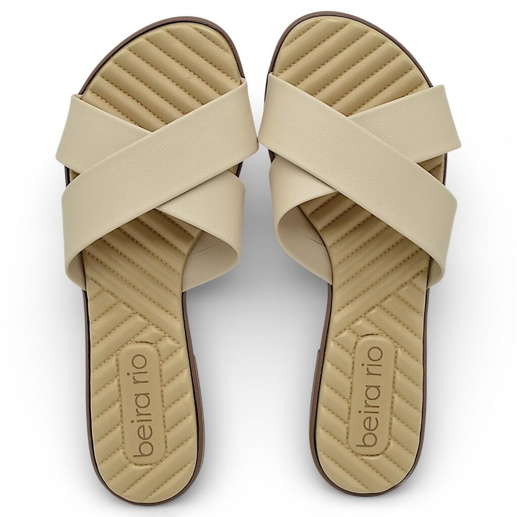 Sandalia Rasteira Beira Rio Feminina Casual Conforto Leve
