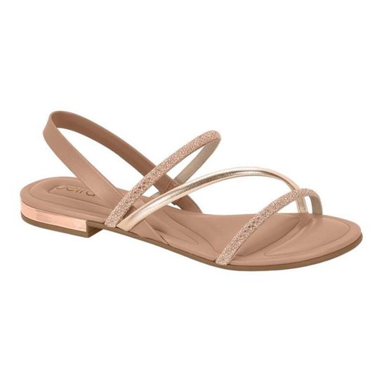 Sandália Rasteira Beira Rio Rasteira Tira Fina Feminina Zattini