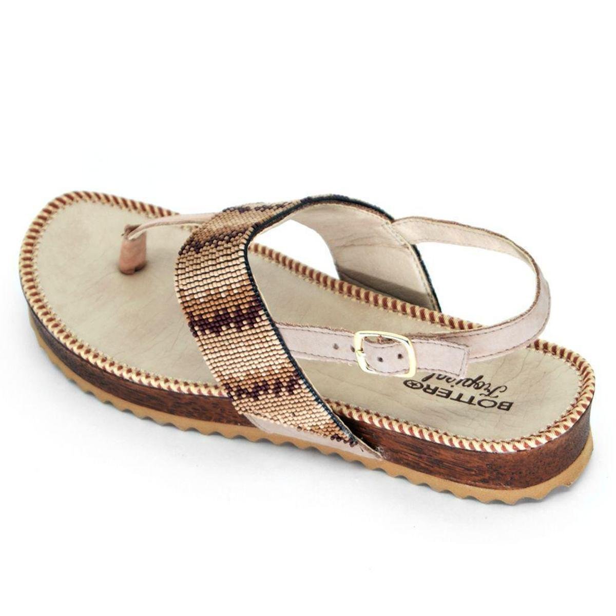 Sandália Rasteira Bottero Couro Tropical 291210 Zattini