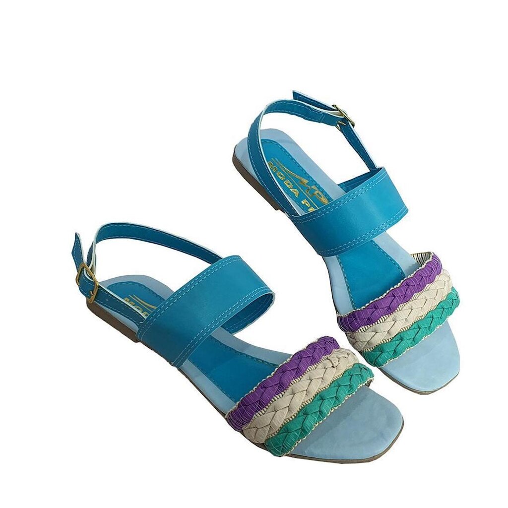 Sandália Rasteira Extra Conforto Feminina Moda Pé 004