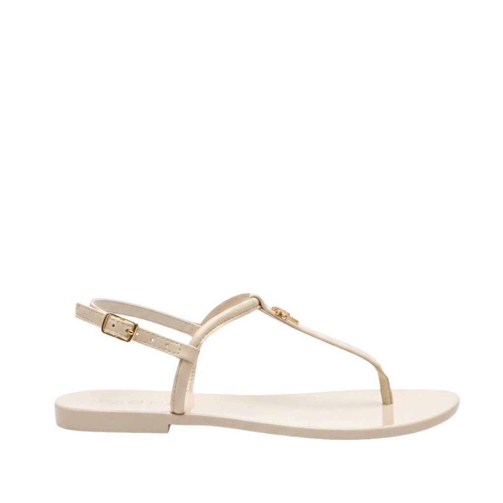 Sandália Rasteira Farm T-Strap Pingente Coqueiro