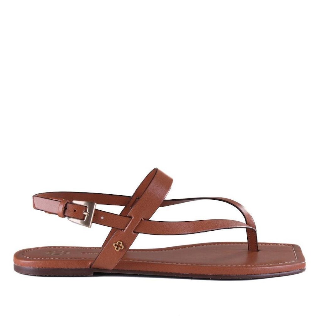 Sandália Rasteira Feminina Capodarte 4018585 Camel