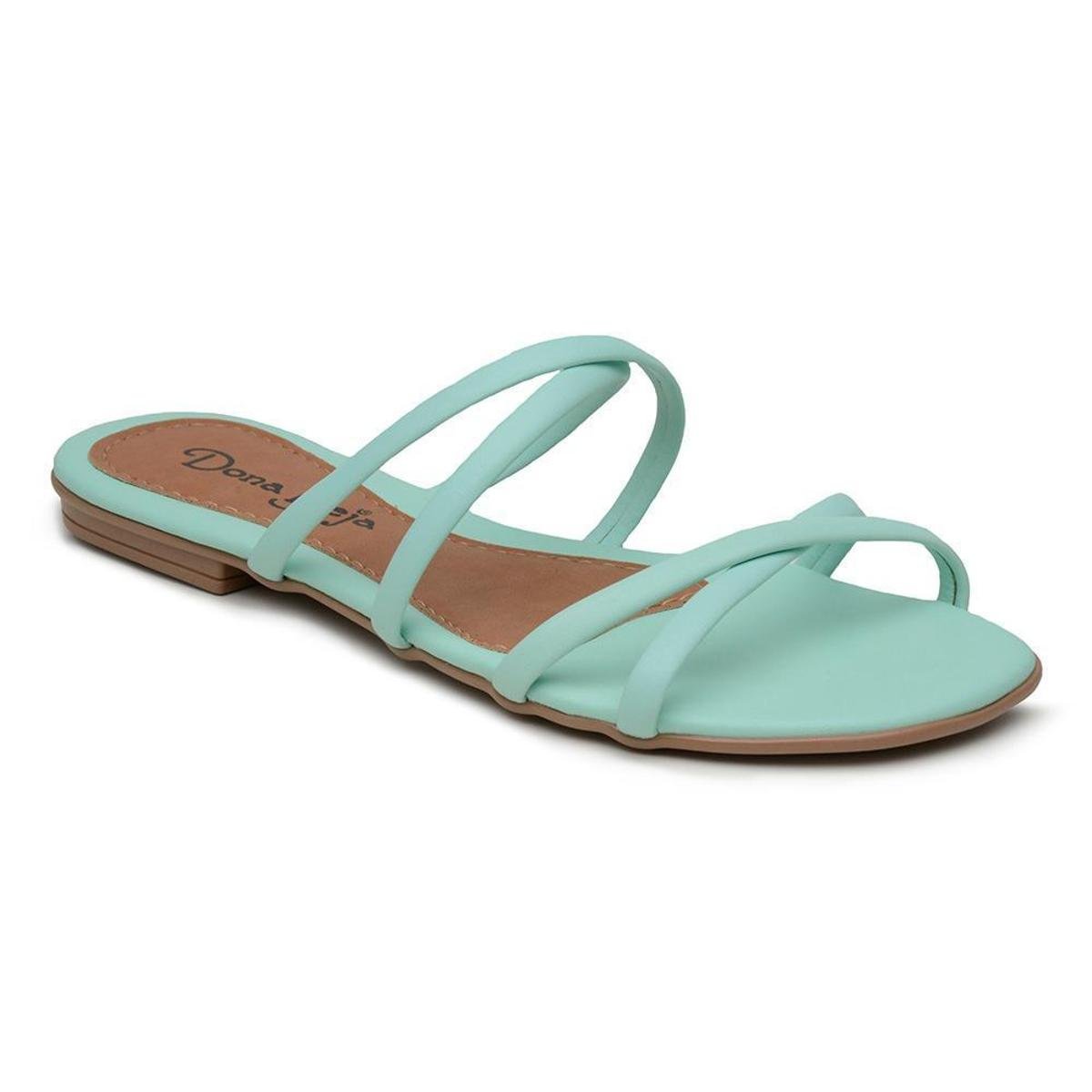 Sandália rasteira Aberta Chinelo cores praia casual verão Feminina mod 2087  em Promoção | Ofertas na Americanas