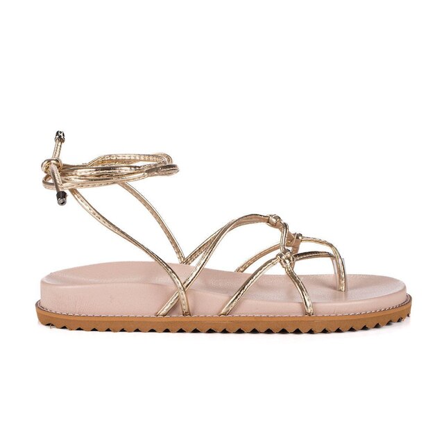 Sandalia Rasteira Feminina Moda Gisele Confortavel Premium