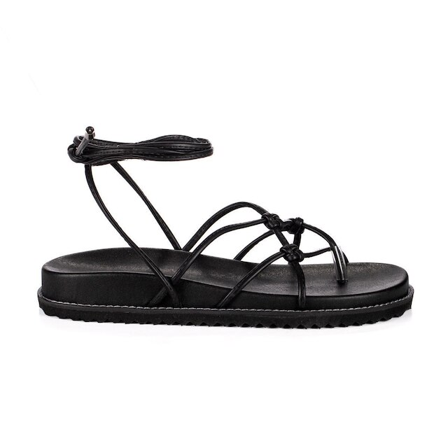 Sandalia Rasteira Feminina Moda Gisele Confortavel Premium
